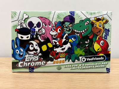 2026 Topps Chrome VeeFriends Hobby Box Factory Sealed 18 Packs Trading Cards
