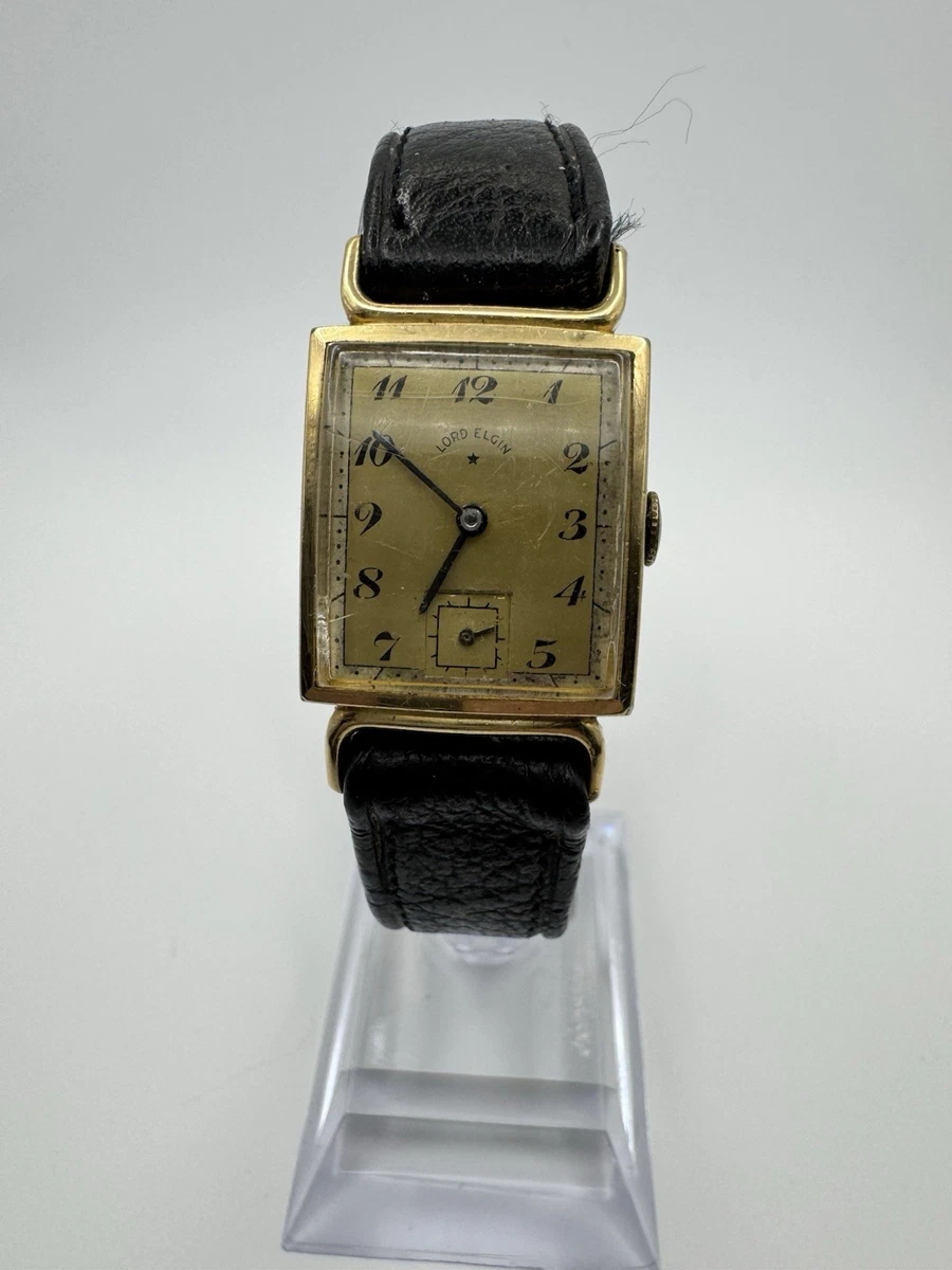 Lord Elgin 14K Rose Gold Square Wrist Watch Case. For Parts Only Elgin square wrist - Gem main image 4