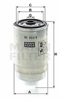 MANN-FILTER Wk 854/6 Kraftstoff Filter FüR Alfa Romeo, CitroëN, Fiat, Kia,