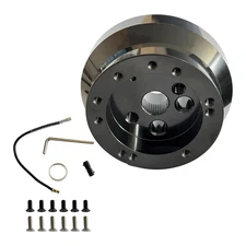 Black 5 6 Hole Steering Wheel Hub Adapter FOR GM Chevy Buick Oldsmobile AMC
