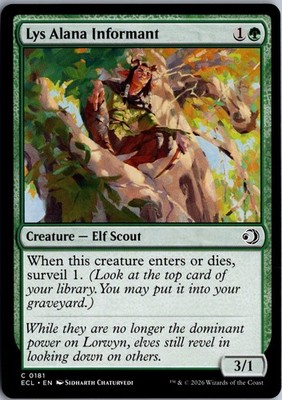 Lys Alana Informant C Lorwyn Eclipsed 181 NM Magic