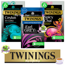 4 x TWININGS SPICY CHAI CEYLON DECAF EARL GREY 40 TEA BAGS BOX Teabags Black Tea