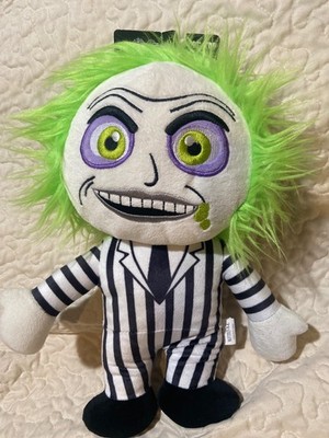 BEETLEJUICE Plush Fetch Dog Toy 14  Pet Squeaky Play Doll  New Horror Movie 90s