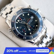 Omega Seamaster Pro 300m FACELIFT MODEL Chronograph Blue James Bond Diver +BOXES