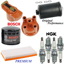 Tune Up Kit Cap Rotor Filters Spark Plugs For Volvo 244 L4 2.3l 1983-1985