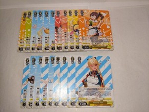 Weiss Schwarz hololive production Vol 1 booster pack base play set x4 w/ rares