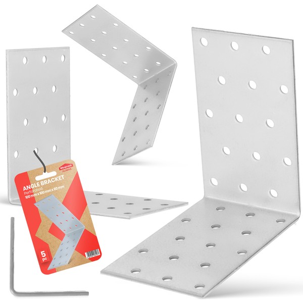 5X Winkelverbinder Eckwinkel Montagewinkel 100X100X60 Eckverbinder Holzverbinder-image