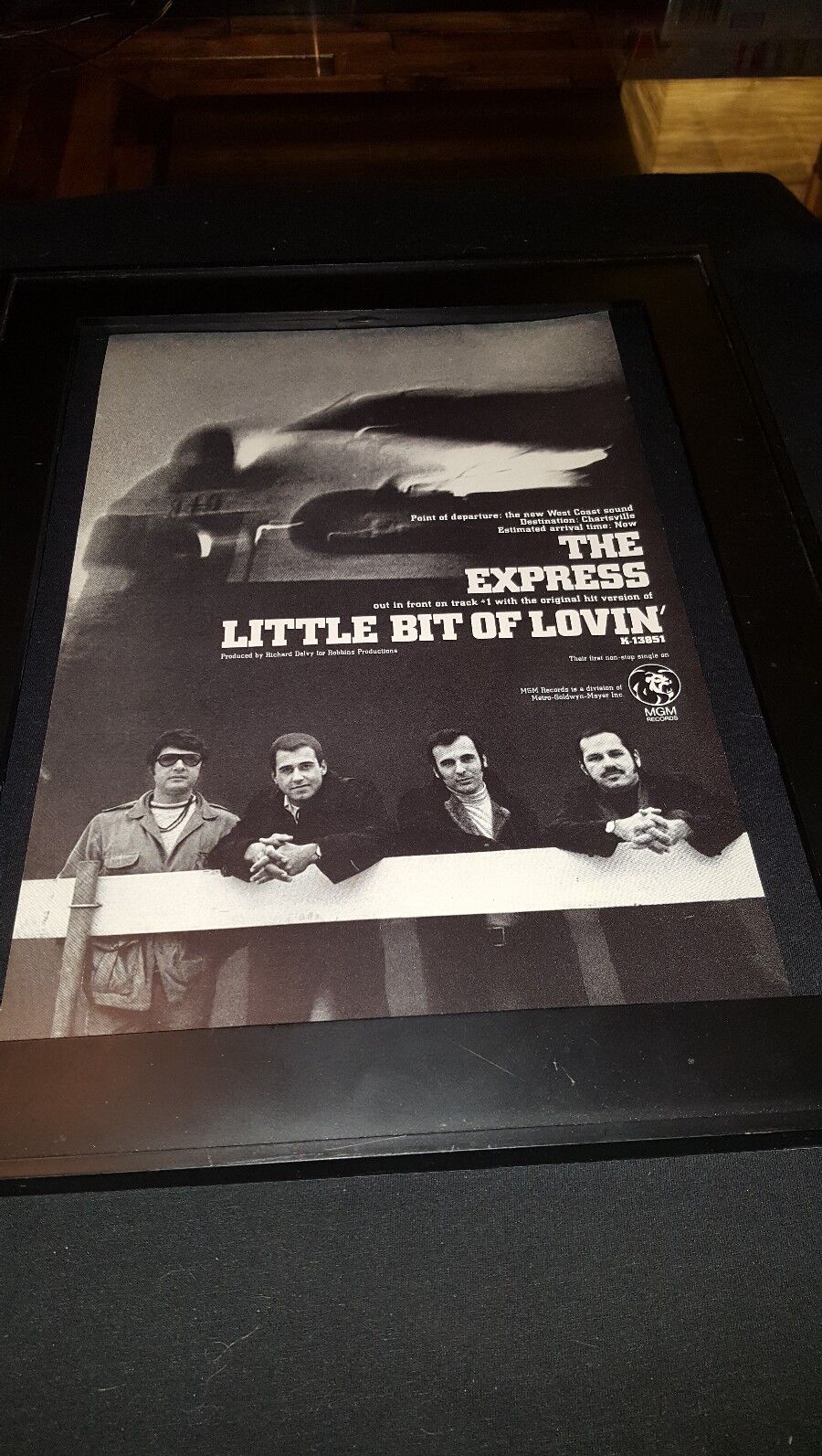 The Express Little Bit Of Lovin' Rare Original Promo Poster Ad F