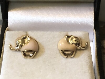 Vintage 14k JCM Jacmel Elefant Ohrstecker