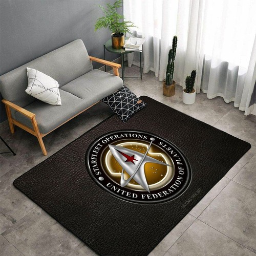 Star Trek Logo Area Rugs Living room Bedroom Carpet Hallway Anti-Skid Floor Mat - Picture 14 of 19