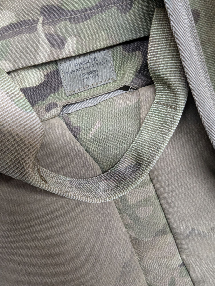 British Army Issue MTP Camo Multicam Virtus 17L Tactical Assault