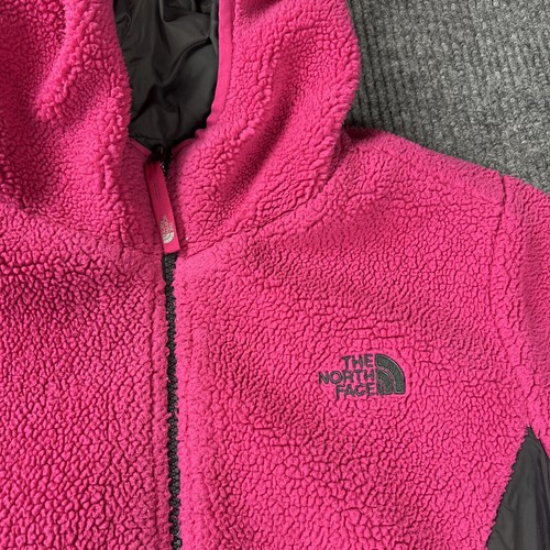 The North Face Perseus Jacket Girls Extra Large 18 Pink Gray Coat Reversible - Picture 5 of 18