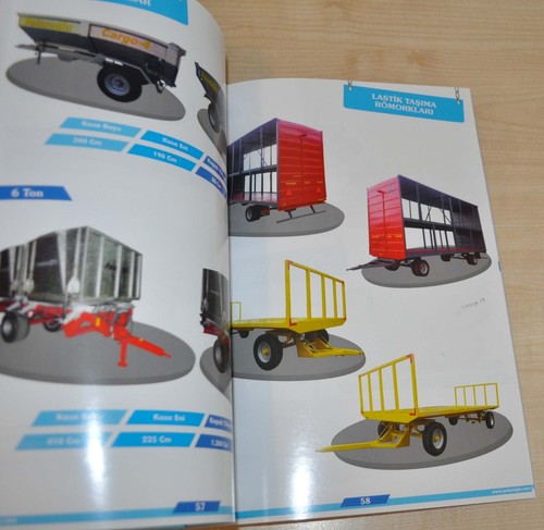 Palazoglu Tractor Trailer Model Catalog Agricultural Turkey Brochure Prospekt - Picture 5 of 10