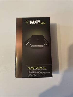 Duracell Powermat Power on the go Phone Charger Power Bank