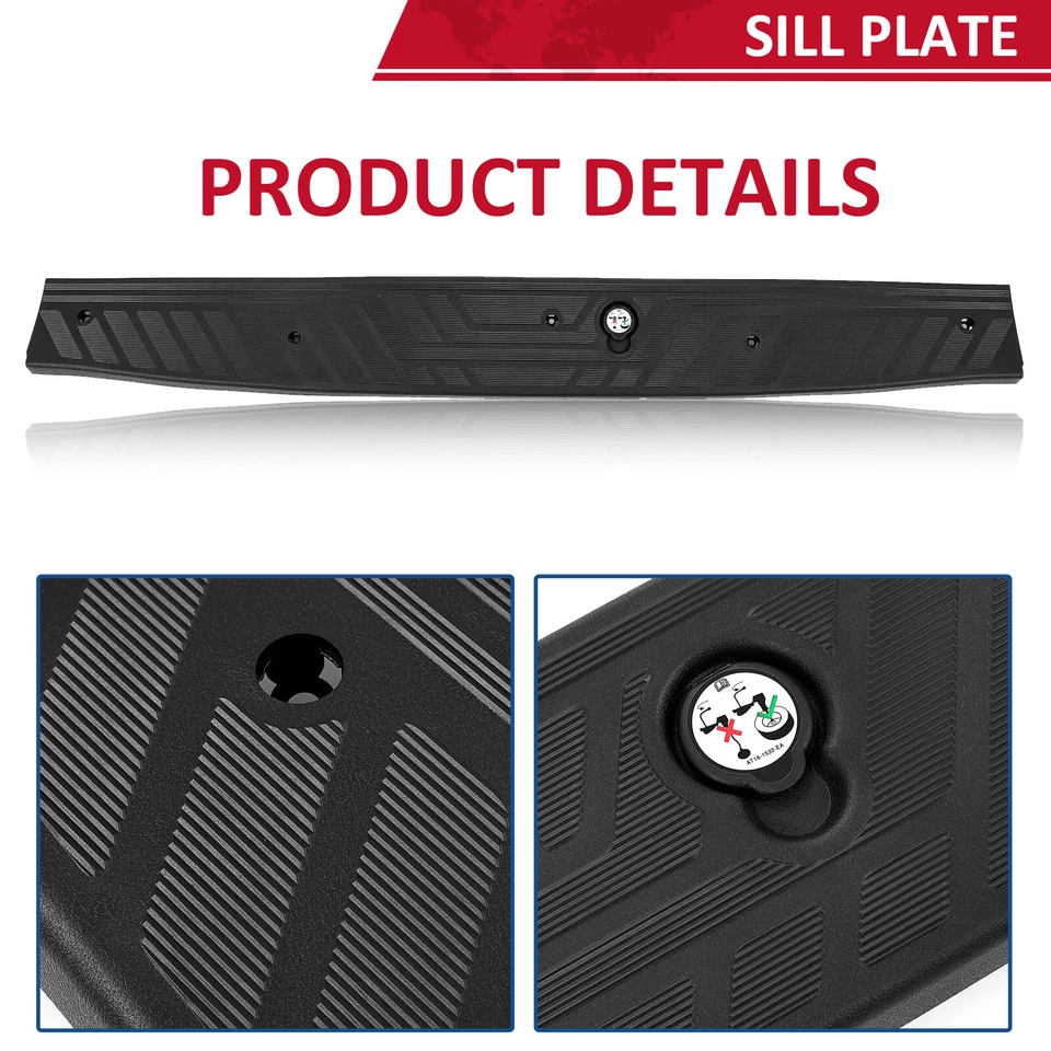 Rear Door Sill Trim Plate Panel Fit For 2015-2023 Ford Transit 150/250/350HD New - Image 4 of 4