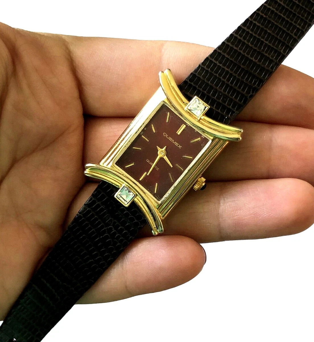 Quemex Quartz Ladies Wrist Watch Runs New Battery eBay