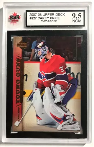 2007-08 Upper Deck Young Guns #227 Carey Price KSA 9.5 NGM