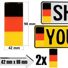 GB D Euro German Novelty Pressed Metal Number Plates Show Custom Trucker Name