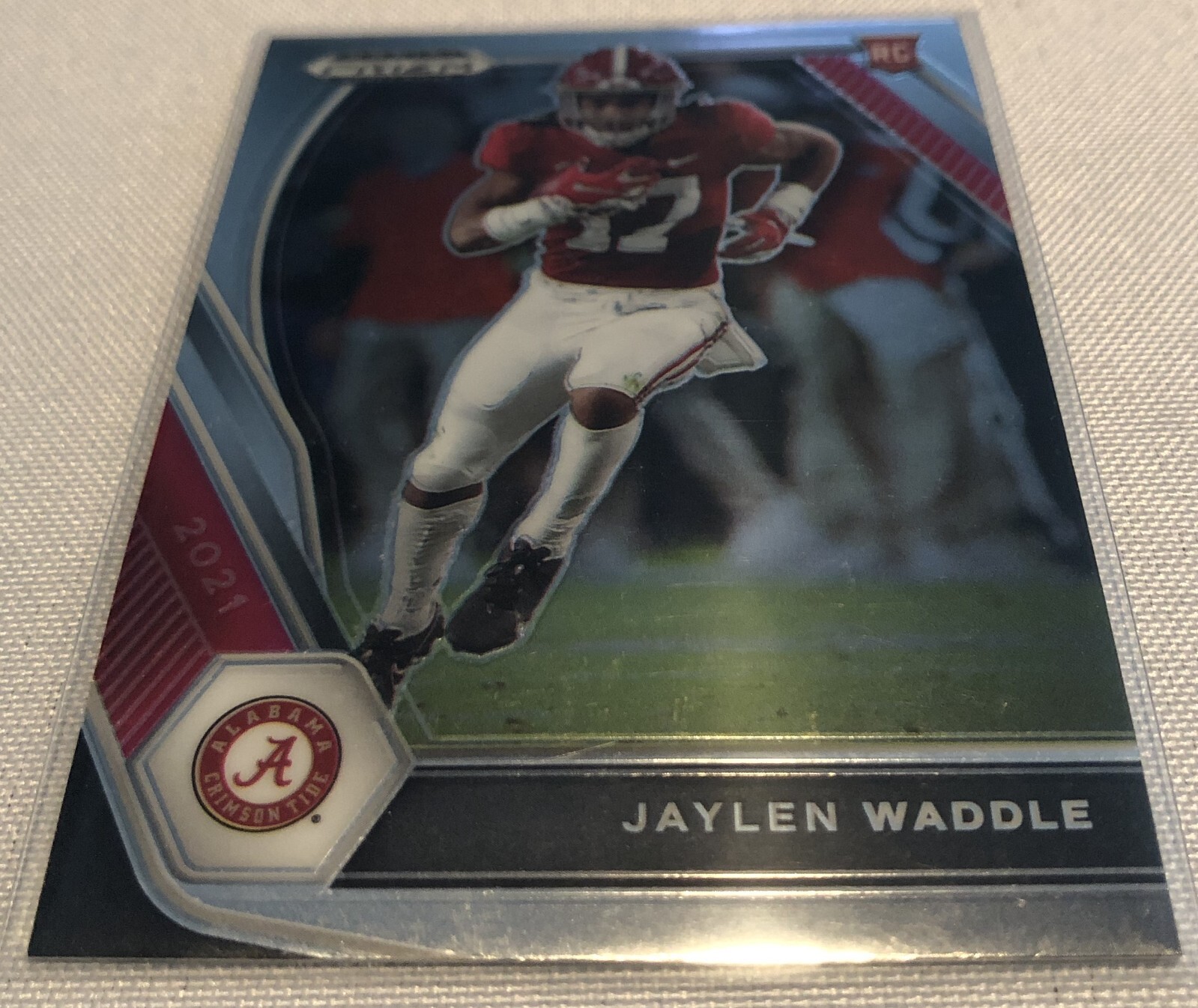 2021 Prizm Draft Picks Football Jaylen Waddle Alabama Crimson Tide rookie #103