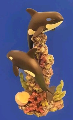 Classic Treasures Fine Porcelain ORCA *Undersea Sculpture* 8.5'' New In Open Box