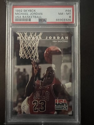 1992 SKYBOX MICHAEL JORDAN PSA8 ジョーダン 1992 Skybox MICHAEL JORDAN USA #44 PSA 8 | eBay