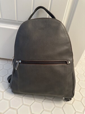 Womens Grey Inner Pockets Backpack Bags & Handbags Size OS Poppy & Peonies | Bags | Poppy Peonies Quilted Grey Backpack  main image 2