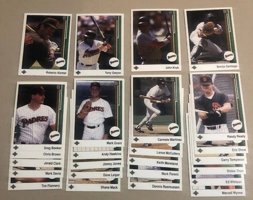 1989 Upper Deck San Diego Padres Team Set ⚾️ Tony Gwynn ⚾️ Roberto Alomar RC - Picture 3 of 9