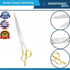 gold barber professional ice german styling quality hair cutting scissors 7.5"
