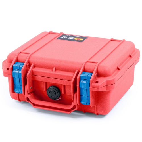 Red & Blue Pelican 1200 Case with Foam. - Picture 2 of 3