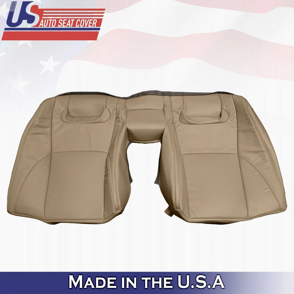 Capa de assento de couro perfurada superior bronzeada 2007 a 2012 para Lexus ES350 2ª fileira - Imagem 2 de 4