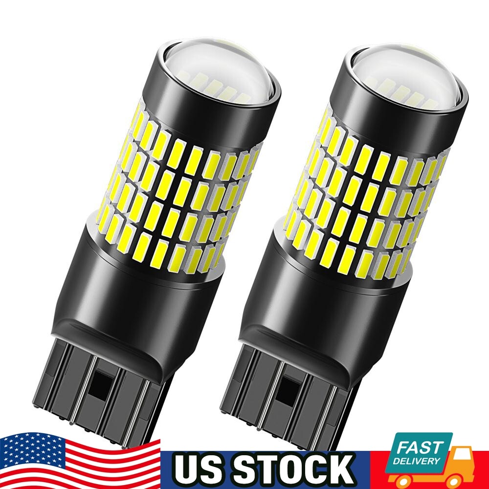 AUXITO 7443 7440 LED Reverse Light Backup Bulbs Super White Brake Turn Signal 2x