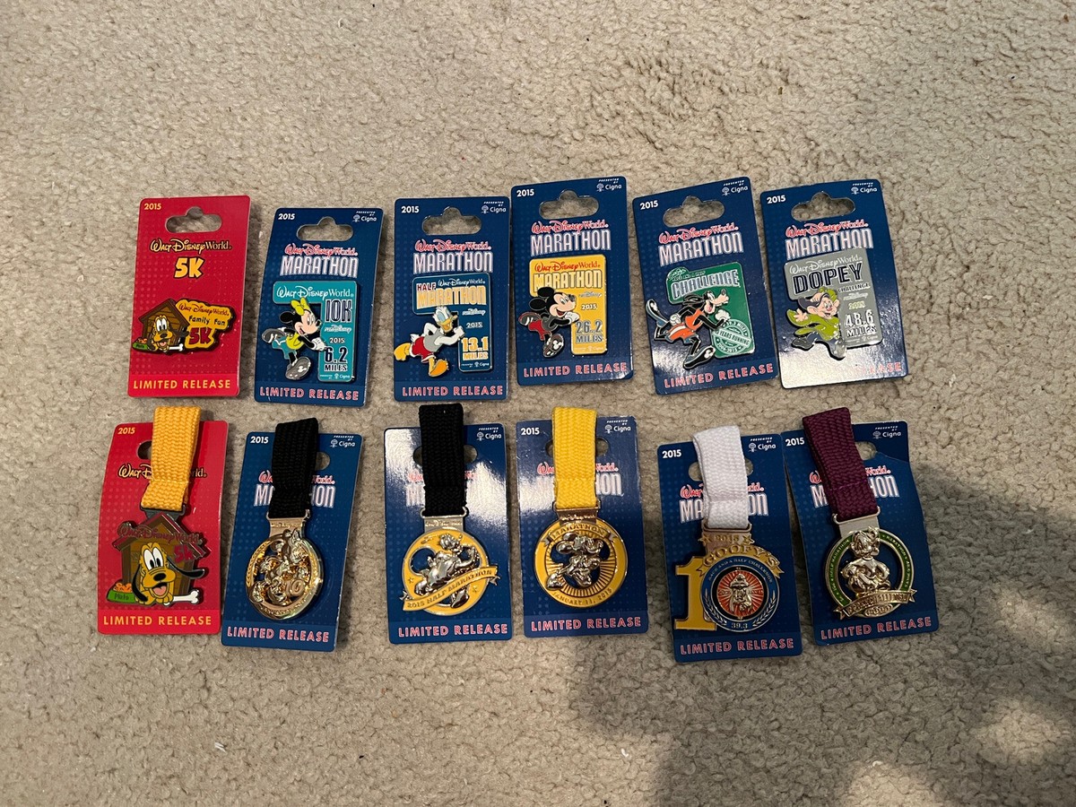 RunDisney Disney Half Marathon 10k 5k 2015 Donald Goofy Limited
