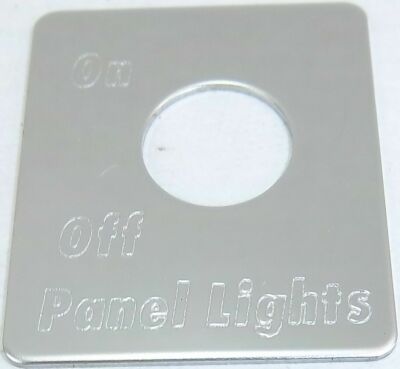 Toggle Switch for Peterbilt Panel Lights On/ Off Stainless Steel GG#68493
