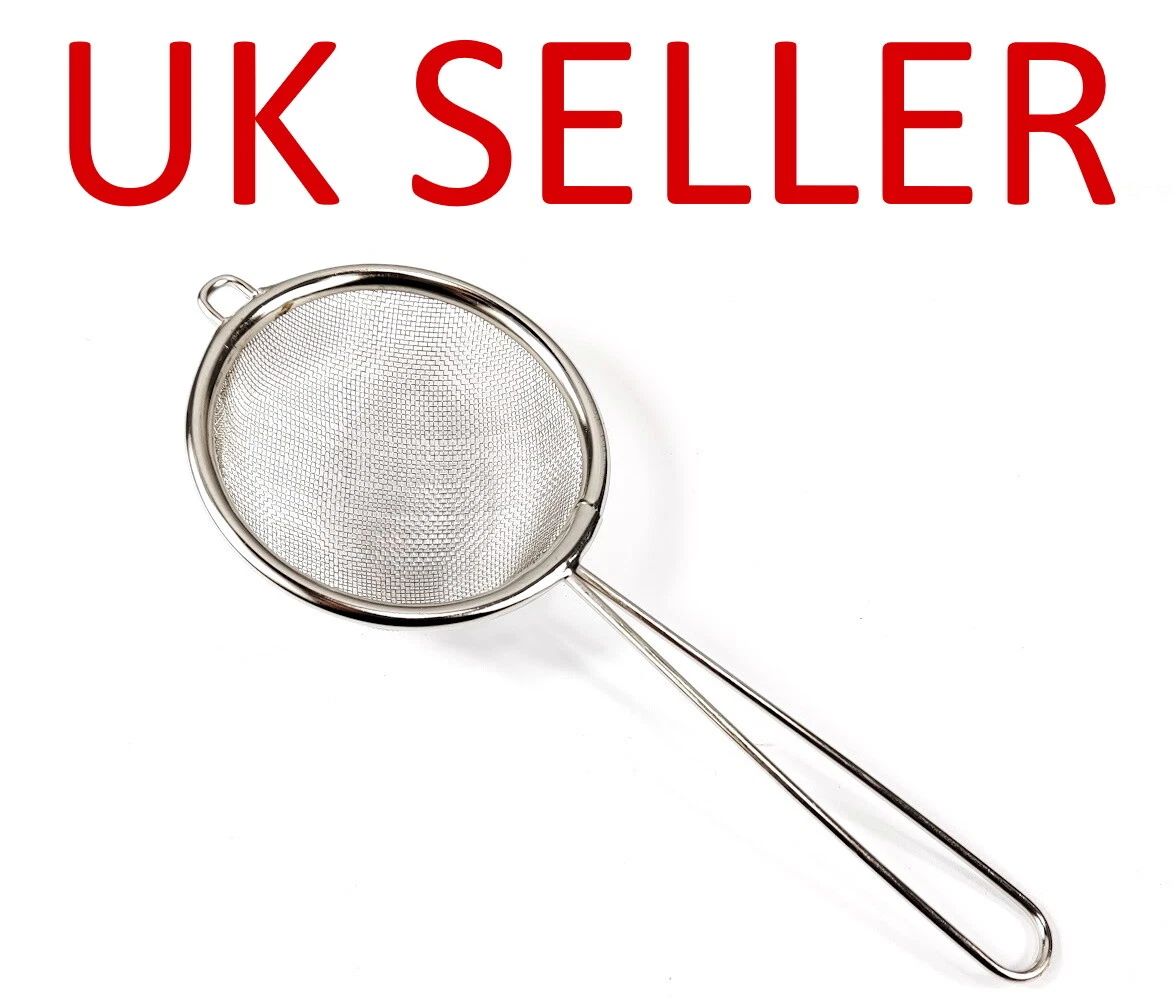 Beyonddraw Fine Mesh Stainless Steel Strainer - 2-Piece Set With Ergonomic Handle For Kitchen Filtering & Sifting