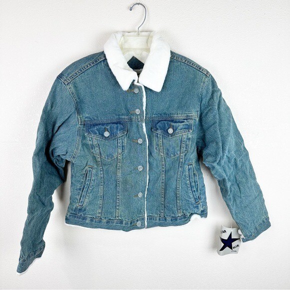 volume fur denim blouson y2k unisex - ジャンパー・ブルゾン