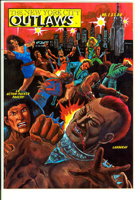 New York City Outlaws #1 Ken Landgraf 1984 NM 9.4 NO Poster