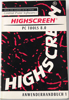 RARITÄT - Central Point PC Tools 8.0 - DOS - Deutsch - 3½ 