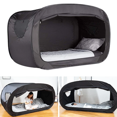 Privacy Tent Integrated Bed Curtain And Mosquito Net Outdoor Blackout Fold Tent - Picture 1 of 16