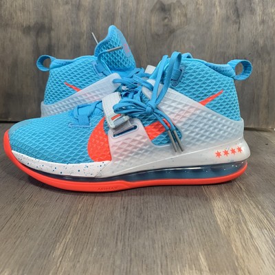 bright blue basketball shoes