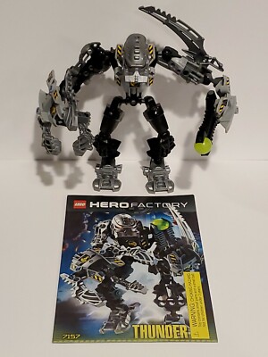 100% Complete and Retired Lego Hero Factory Thunder (7157) with  Instructions 673419130448|