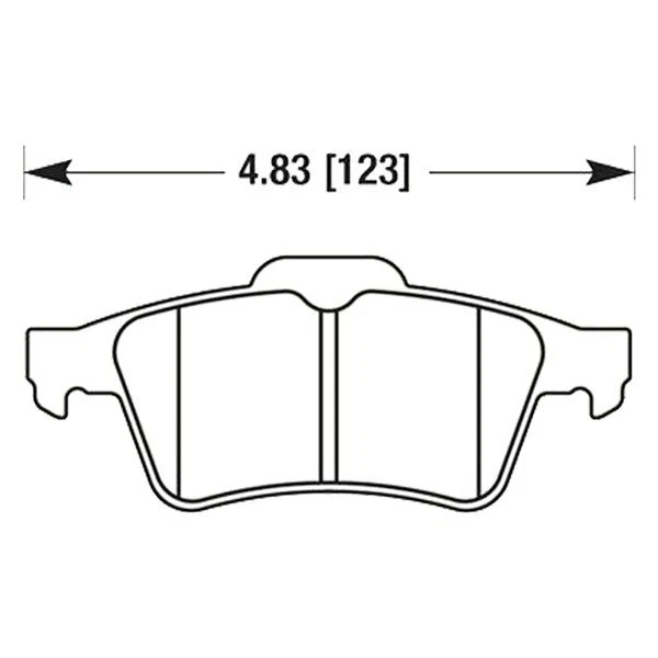 Pastillas de freno traseras Hawk HB478Z.605 Performance cerámica para Ford Focus 2012-2015 Foto 3 de 3
