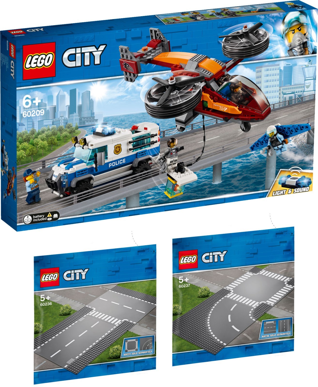  Конструктор LEGO City Polizei Diamantenraub 60209 60236 60237 Полицейский участок №1/19