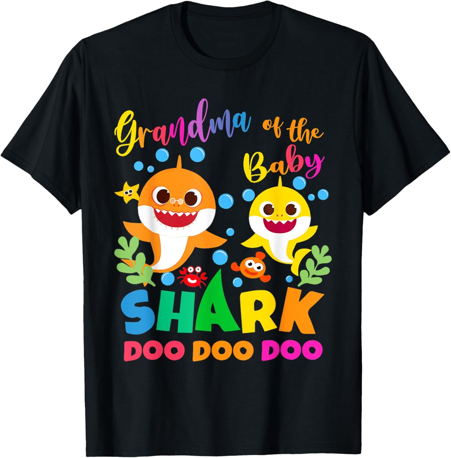 Grandma Of Birthday Shark Matching Oufit T-Shirt Hoodie