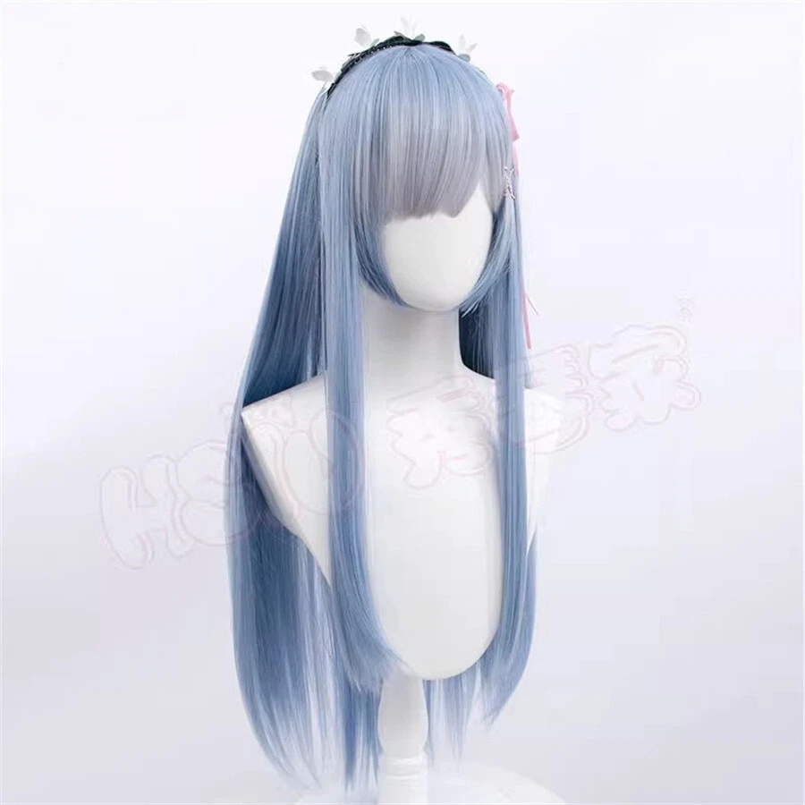 Peluca Cosplay Re:Life in a different world from zero Rem Ram Horquilla Larga Foto 4 de 4
