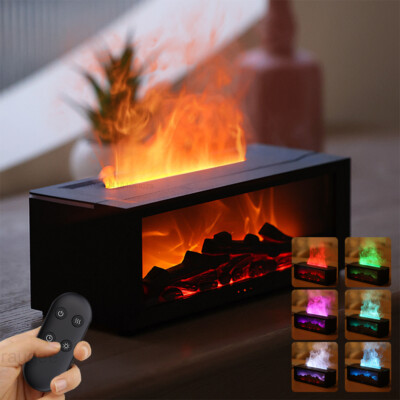 New Flame Aromatherapy Machine Colorful Essential Oil Diffuser Home Large Fog Vo