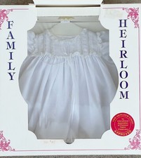 Vintage Family Heirloom Vacuum Sealed Baby Baptism Christening Dress 1996 MINT