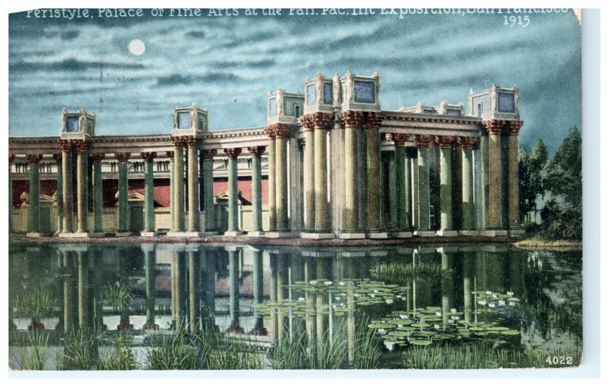 1915 Palace of Fine Arts San Francisco CA California Panama