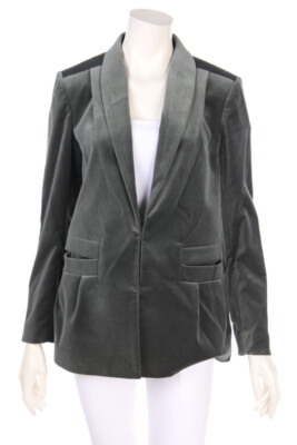 hoss INTROPIA Blazer Velvet ES 40 = D 38 grey green NEW