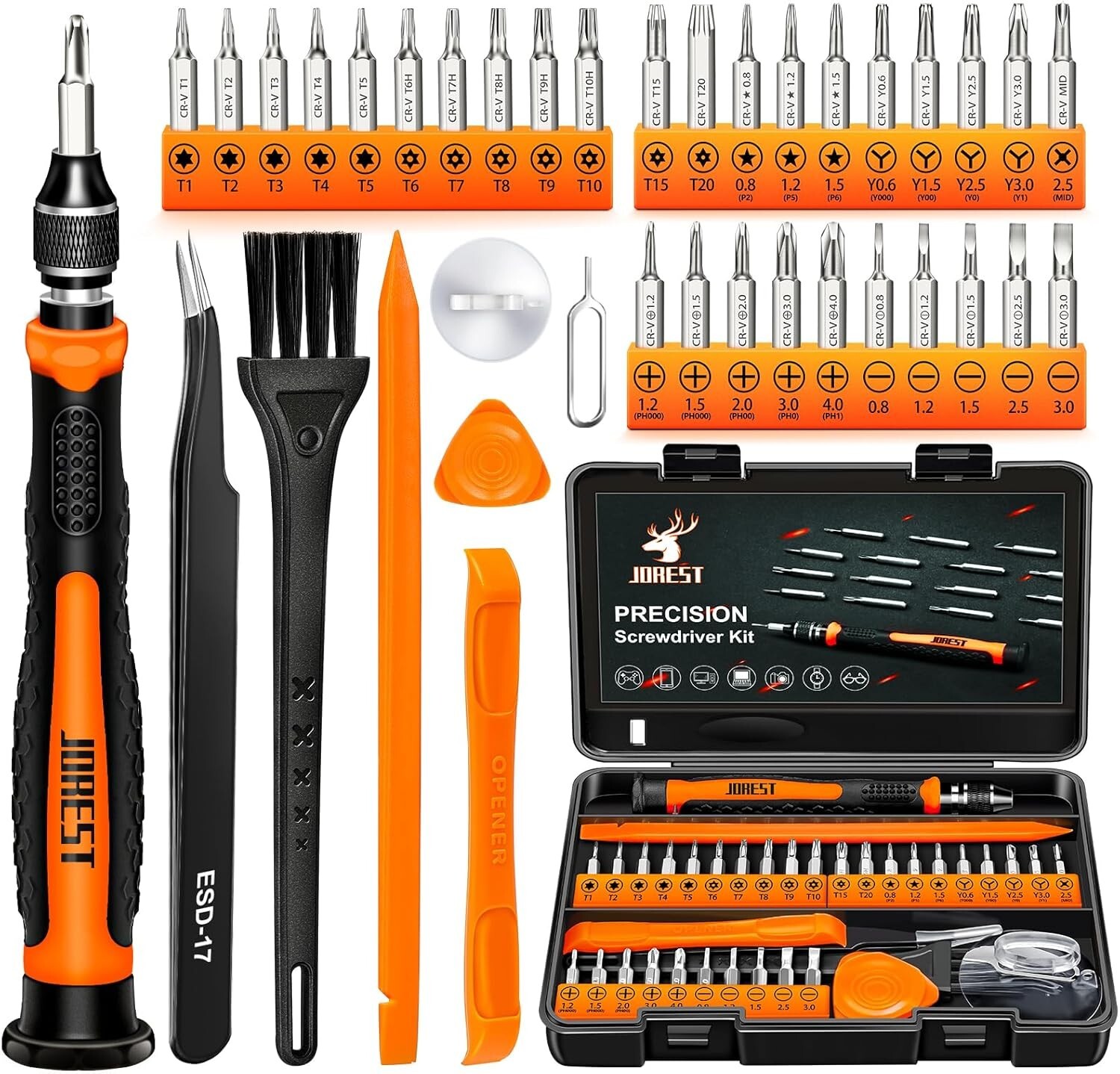 38Pcs Small Precision Screwdriver Set with Torx,Mini Repair Tool Kit