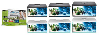 Aquarium Set AQUAEL LEDDY LED DAY&NIGHT komplett inkl. Abdeckung, Filter,Heizer
